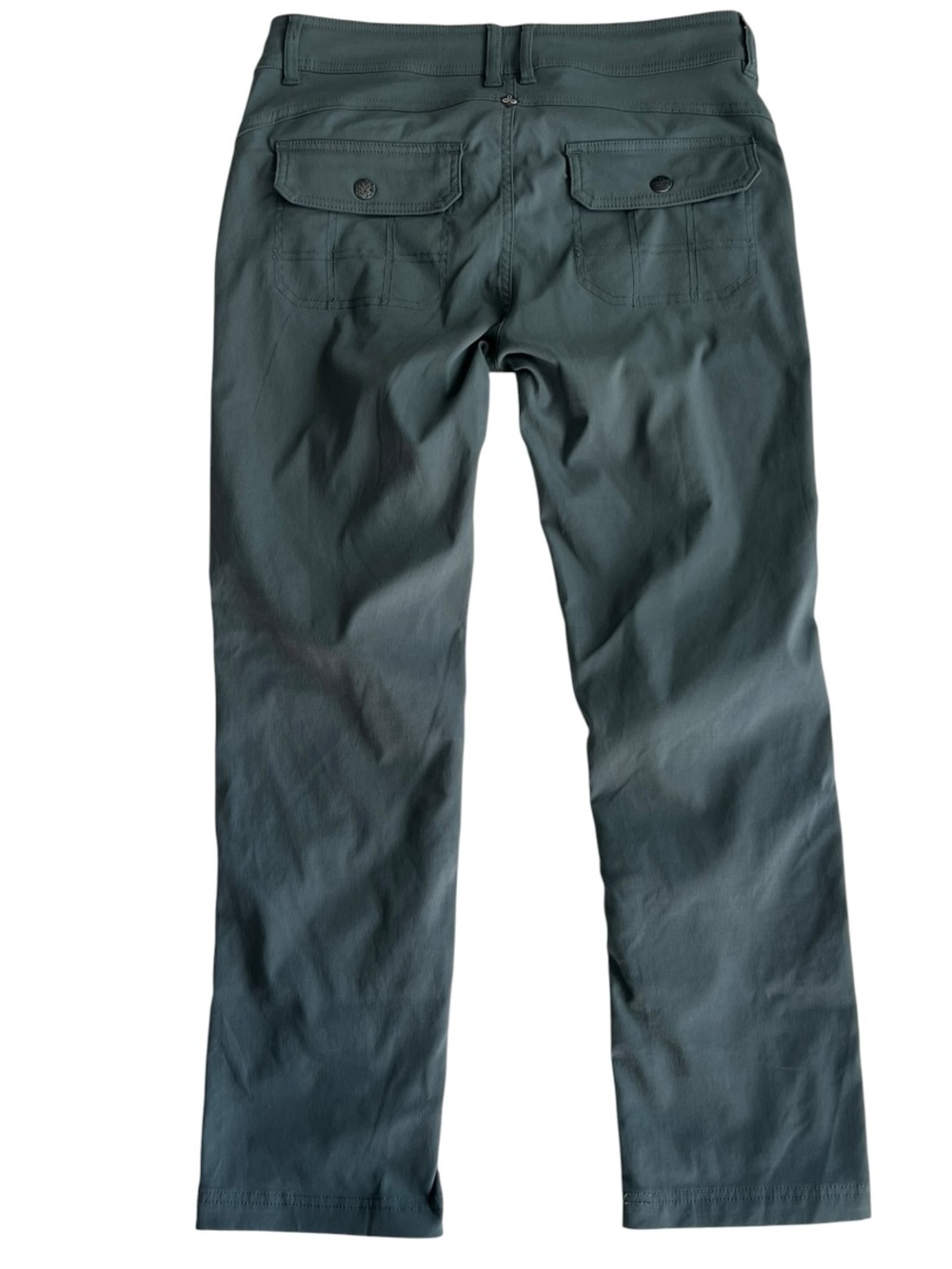 prAna Meme Cargo Hiking Pants Size 8 Green Stretch Nylon Gorpcore Outdoor Sz 8